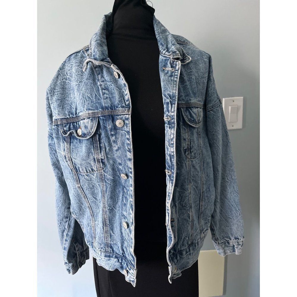 Y2K Unionbay denim jacket S acid wash Skate Alternative Streetwear Rocker Punk